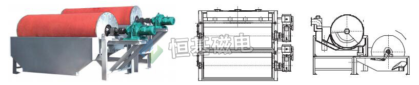 CTN型洗煤专用磁选机示意图