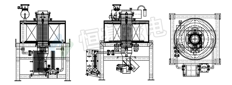 DCZ型干法全自动磁分离机 示意图