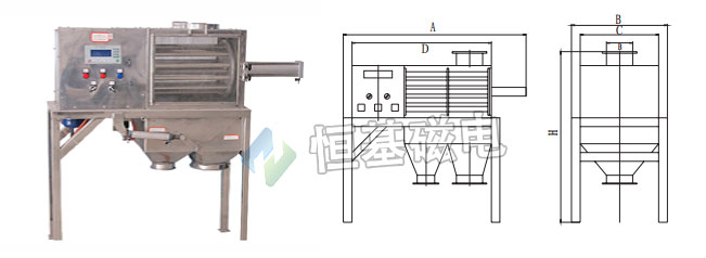 CBZ型旋转式自动磁分离机示意图
